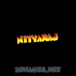 nityaraj in Black Background style - 3D name wallpaper