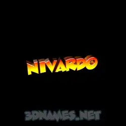 nivardo in Black Background style - 3D name wallpaper