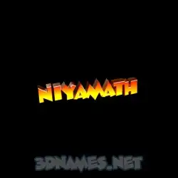 niyamath in Black Background style - 3D name wallpaper