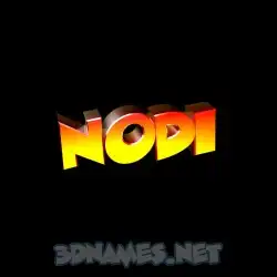nodi in Black Background style - 3D name wallpaper