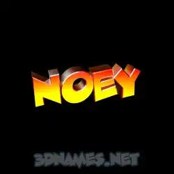noey in Black Background style - 3D name wallpaper