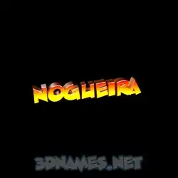 nogueira in Black Background style - 3D name wallpaper