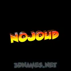 nojoud in Black Background style - 3D name wallpaper