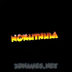 nokuthula in Black Background style - 3D name wallpaper