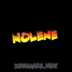 nolene in Black Background style - 3D name wallpaper