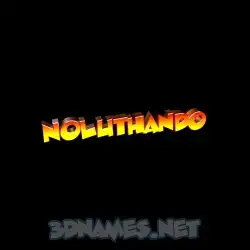 noluthando in Black Background style - 3D name wallpaper