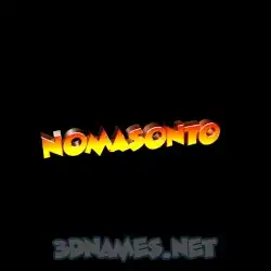 nomasonto in Black Background style - 3D name wallpaper