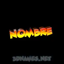 nombre in Black Background style - 3D name wallpaper