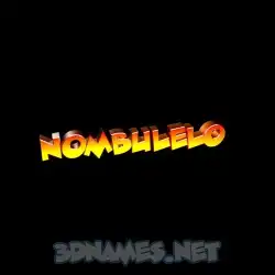 nombulelo in Black Background style - 3D name wallpaper