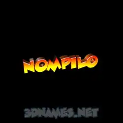 nompilo in Black Background style - 3D name wallpaper
