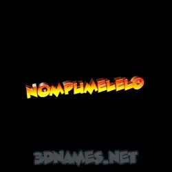 nompumelelo in Black Background style - 3D name wallpaper