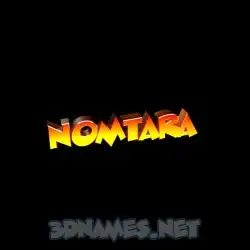 nomtara in Black Background style - 3D name wallpaper