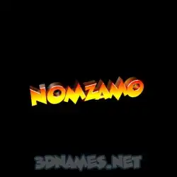 nomzamo in Black Background style - 3D name wallpaper