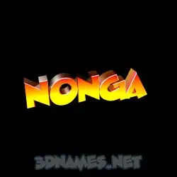 nonga in Black Background style - 3D name wallpaper