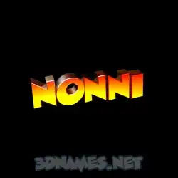 nonni in Black Background style - 3D name wallpaper