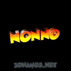 nonno in Black Background style - 3D name wallpaper