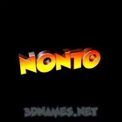 nonto in Black Background style - 3D name wallpaper