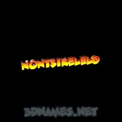 nontsikelelo in Black Background style - 3D name wallpaper