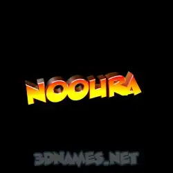 nooura in Black Background style - 3D name wallpaper