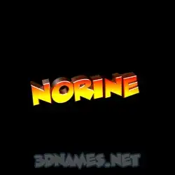 norine in Black Background style - 3D name wallpaper