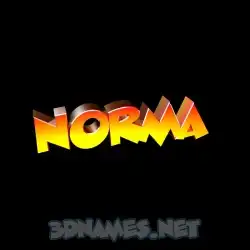 norma in Black Background style - 3D name wallpaper