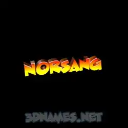 norsang in Black Background style - 3D name wallpaper