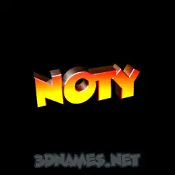 noty in Black Background style - 3D name wallpaper
