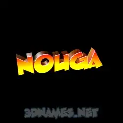 nouga in Black Background style - 3D name wallpaper