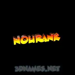 nourank in Black Background style - 3D name wallpaper