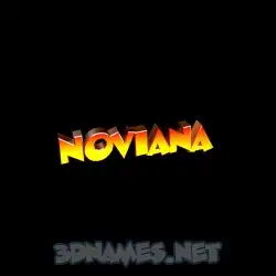 noviana in Black Background style - 3D name wallpaper