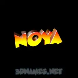 noya in Black Background style - 3D name wallpaper