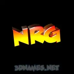 nrg in Black Background style - 3D name wallpaper