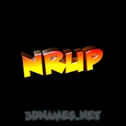 nrup in Black Background style - 3D name wallpaper