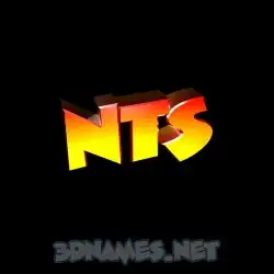 nts in Black Background style - 3D name wallpaper