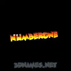 numberone in Black Background style - 3D name wallpaper