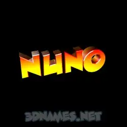 nuno in Black Background style - 3D name wallpaper