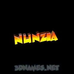 nunzia in Black Background style - 3D name wallpaper