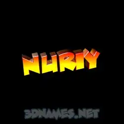nuriy in Black Background style - 3D name wallpaper