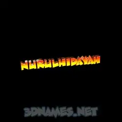 nurulhidayah in Black Background style - 3D name wallpaper