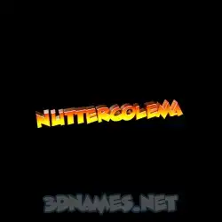 nuttercolema in Black Background style - 3D name wallpaper