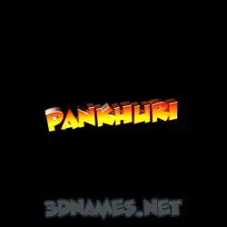 pankhuri in Black Background style - 3D name wallpaper