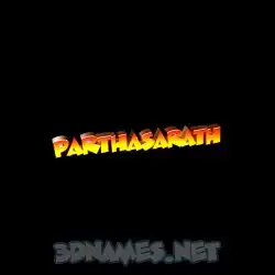 parthasarath in Black Background style - 3D name wallpaper