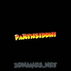 parthsiddhi in Black Background style - 3D name wallpaper