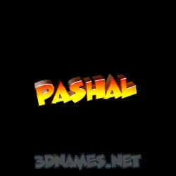 pashal in Black Background style - 3D name wallpaper