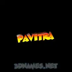 pavitra in Black Background style - 3D name wallpaper