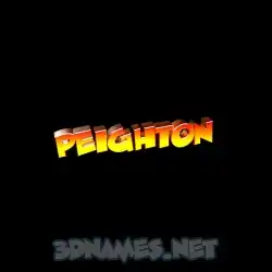 peighton in Black Background style - 3D name wallpaper