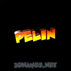 pelin in Black Background style - 3D name wallpaper
