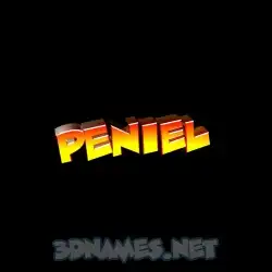 peniel in Black Background style - 3D name wallpaper
