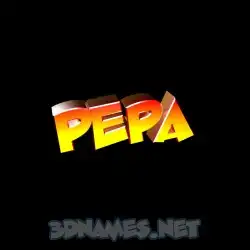pepa in Black Background style - 3D name wallpaper