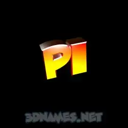pi in Black Background style - 3D name wallpaper